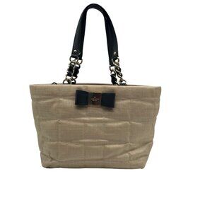 Kate Spade Tan Straw Veranda Place Maree Shoulder Bag